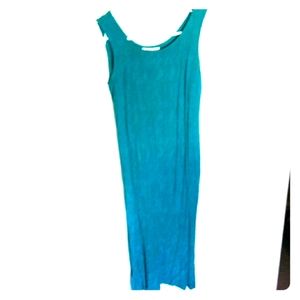 Textured column dress easy care